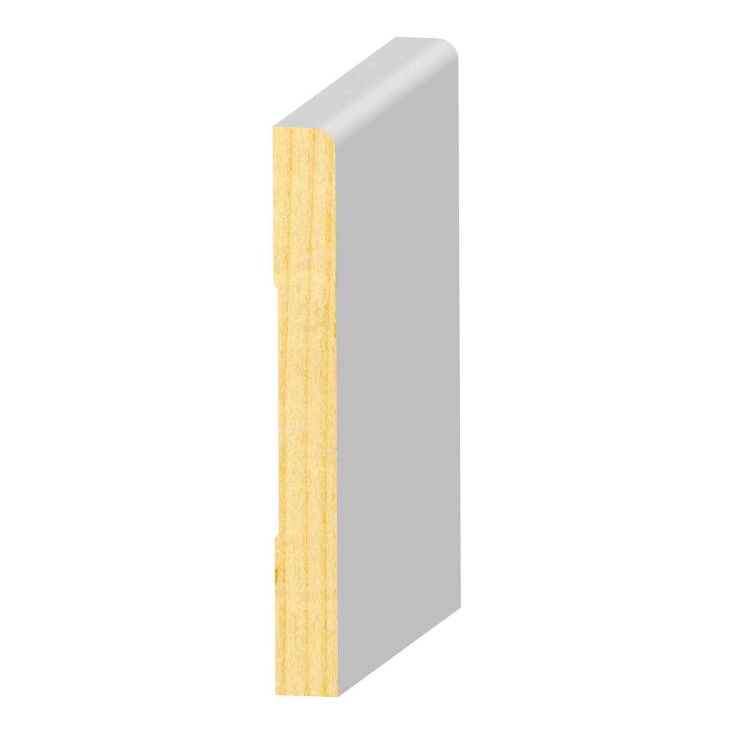 PR387FJ-4 - 1 Eased Edge Craftsman Base (1⁄2"x4-1⁄2") Pine Primed FJ