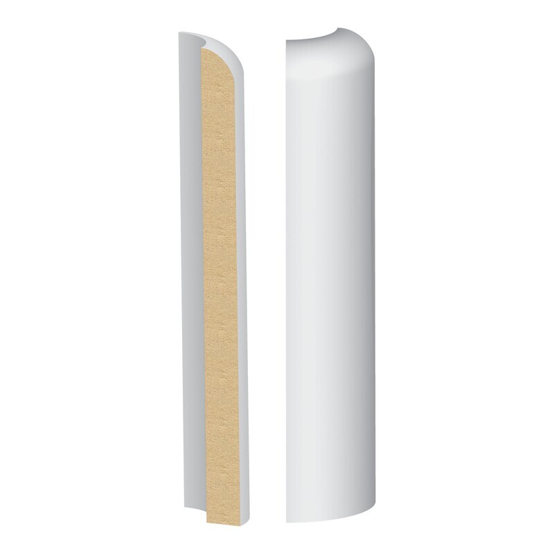 358MULW - Bullnose Base Round Corner (9⁄16"x7-1⁄4") MDF Ultralight