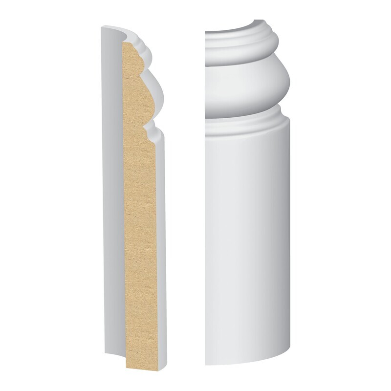 338MUL-5W - Santa Fe/#175 Base Radius Corner (9⁄16"x5-1⁄4") MDF Ultralight
