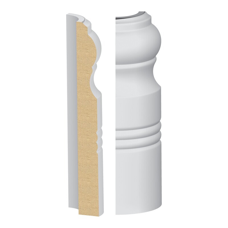 334MULW - Savannah/Vermont Base Round Corner (3⁄4"x6-1⁄2") MDF Ultralight