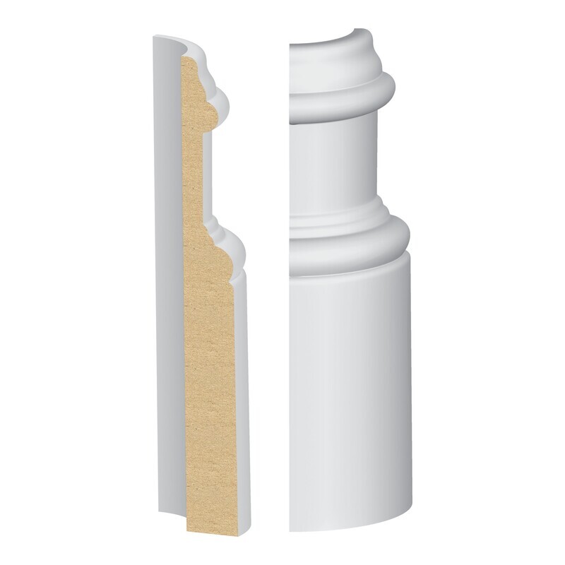 332MULW - Santa Clara/Crescent Base Round Corner (11⁄16"x5-3⁄4") MDF Ultralight