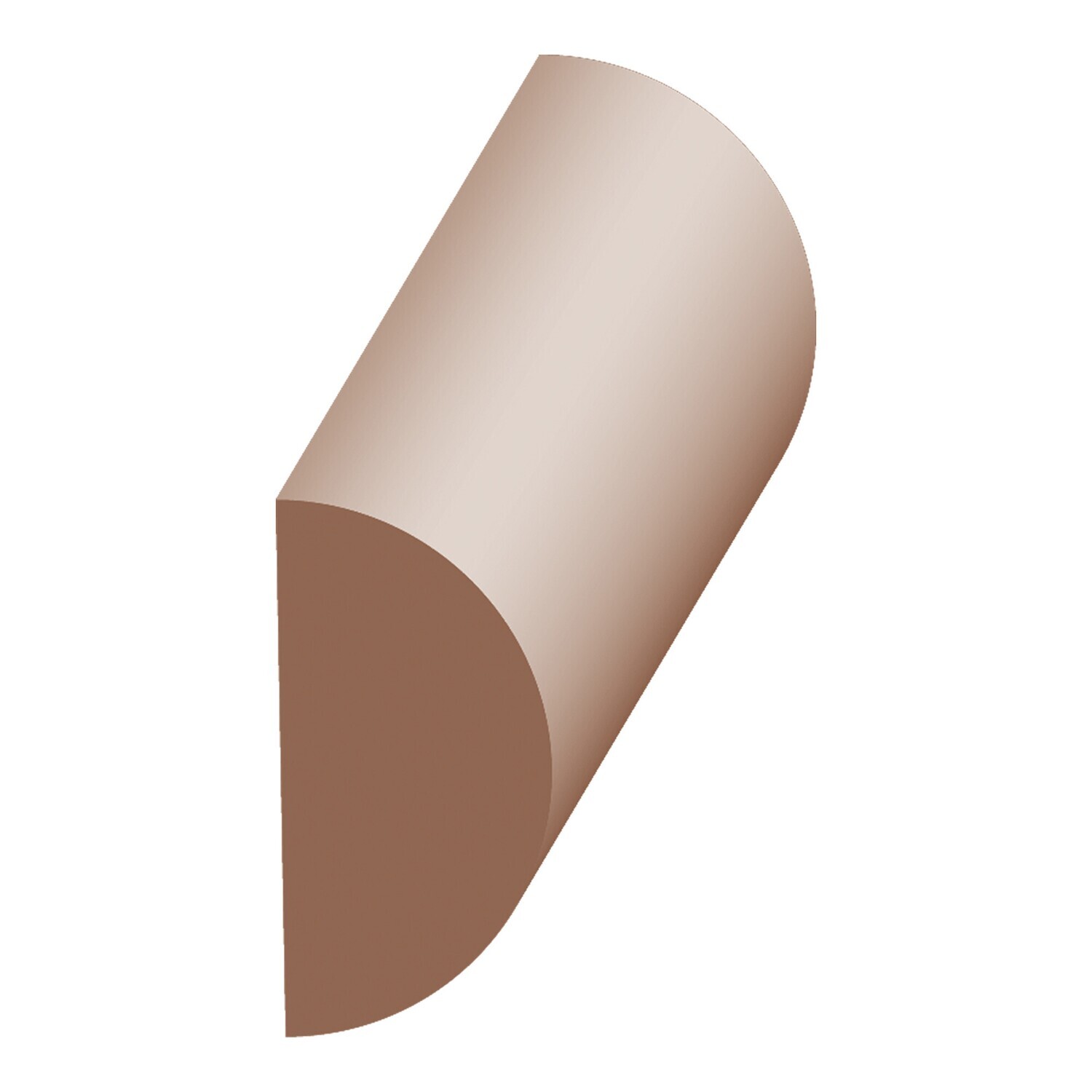 572P - Half Round (1⁄2"x3⁄4") Poplar
