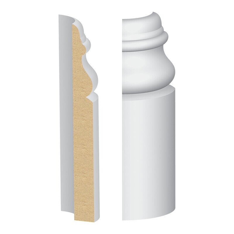 330MULW - Victorian/Newport Base Round Corner (9⁄16"x5") MDF Ultralight