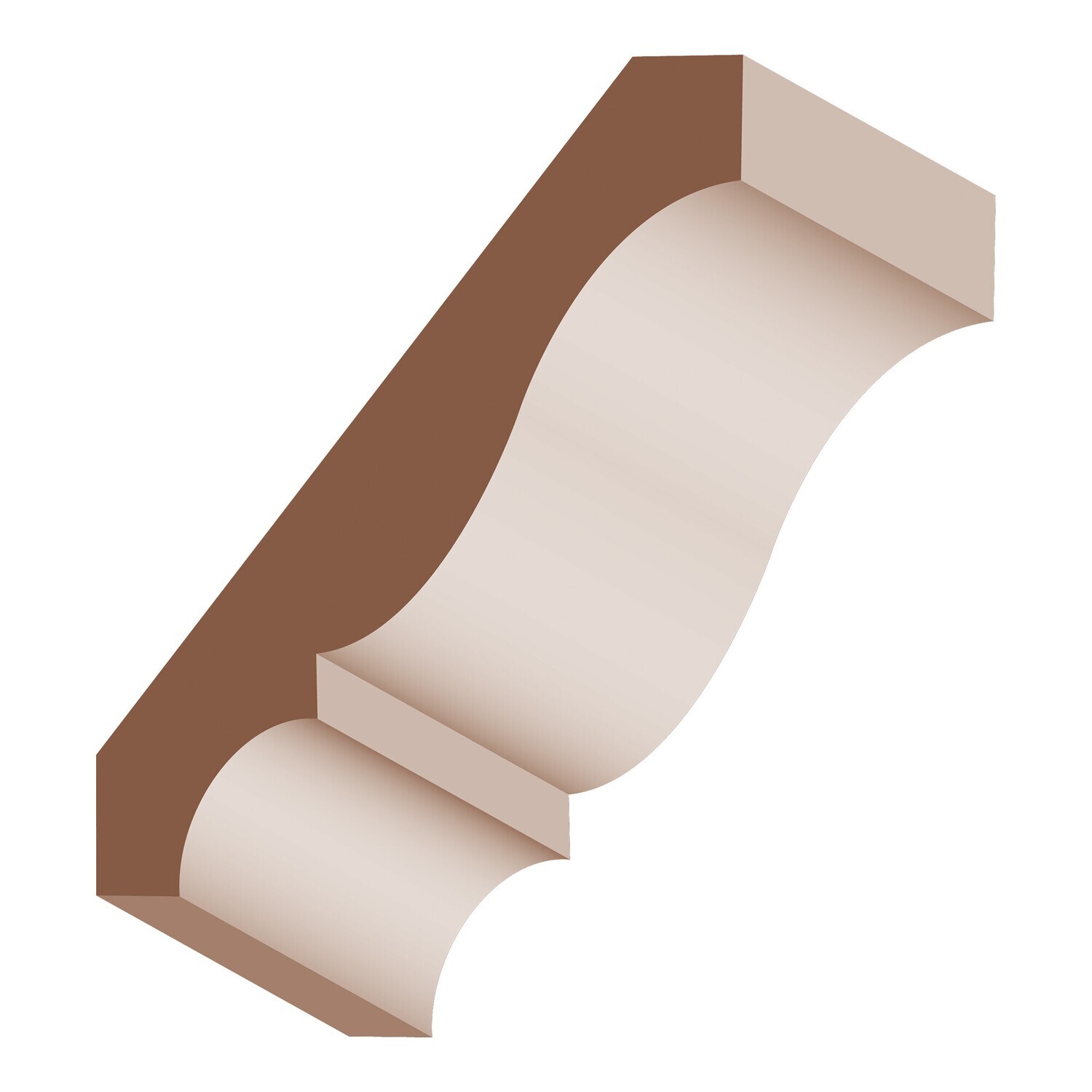 406P - Colonial Crown (3⁄4"x4-1⁄2") Poplar