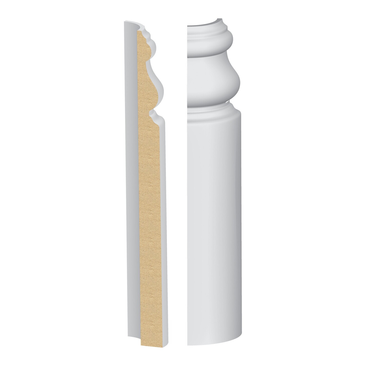 342MUL-8W - Imperial/#175 Base Round Corner to match 342MUL-8 (5⁄8"x8-1⁄4") MDF Ultralight