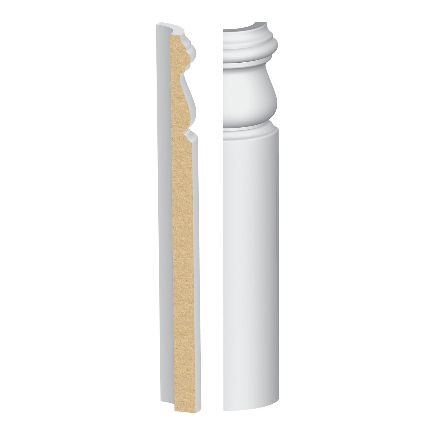 361MUL-9W - Monterey/Sonoma Base Round Corner (9⁄16"x9-1⁄4") MDF Ultralight