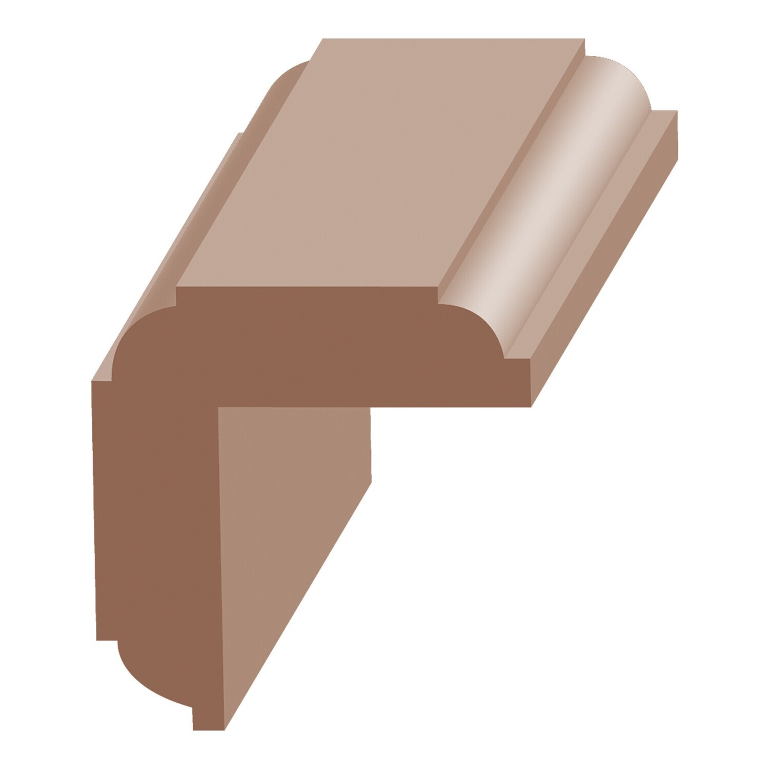 723-O - Detail Outside Corner Guard (1-1⁄8"x1-1⁄8") Oak
