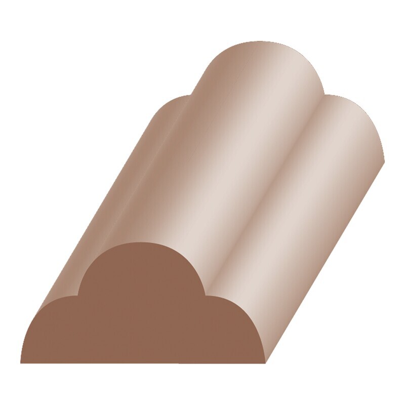 594MP - Cloverleaf (3⁄8"x3⁄4") Maple