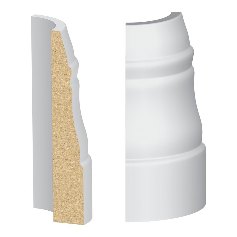 366MULW - #366 Base Round Corner (9⁄16"x3-1⁄4") MDF Ultralight