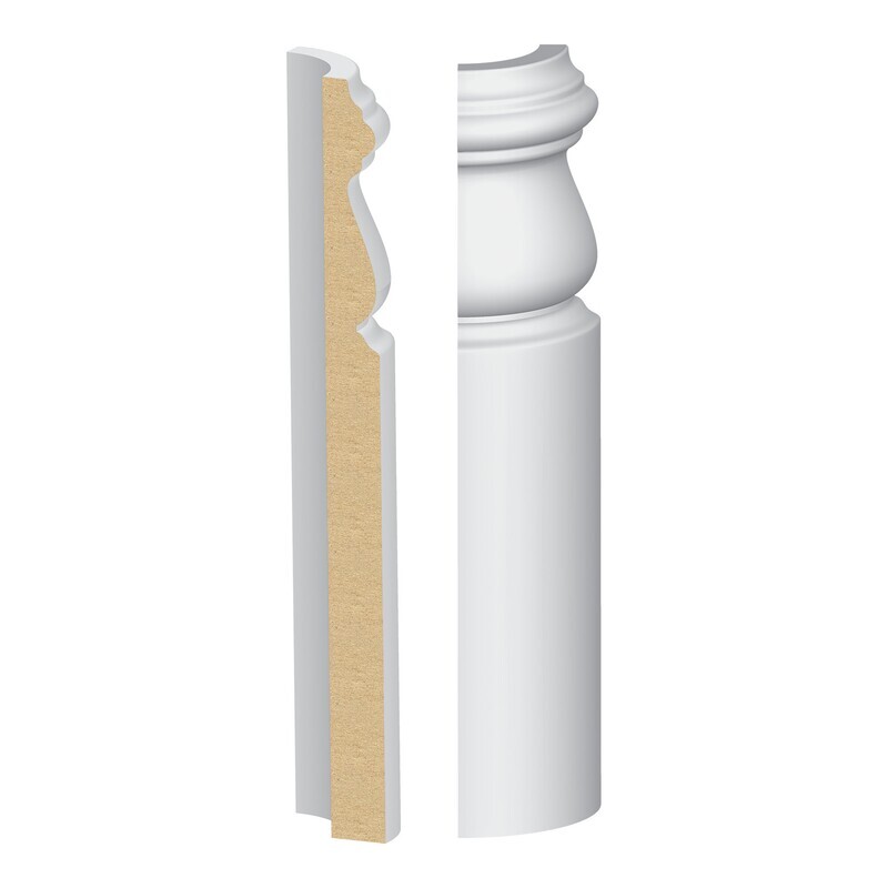361MUL-7W - Monterey/Sonoma Base Round Corner (9⁄16"x7-1⁄4") MDF Ultralight