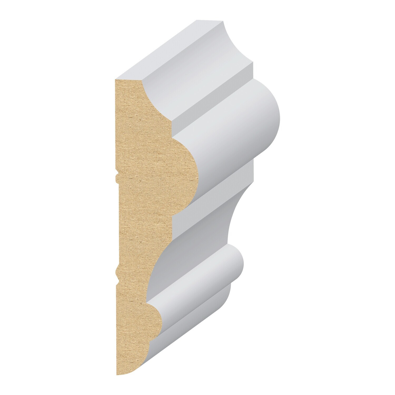 647MUL - Malibu Chair Rail (1"x3-1⁄2") MDF Ultralight