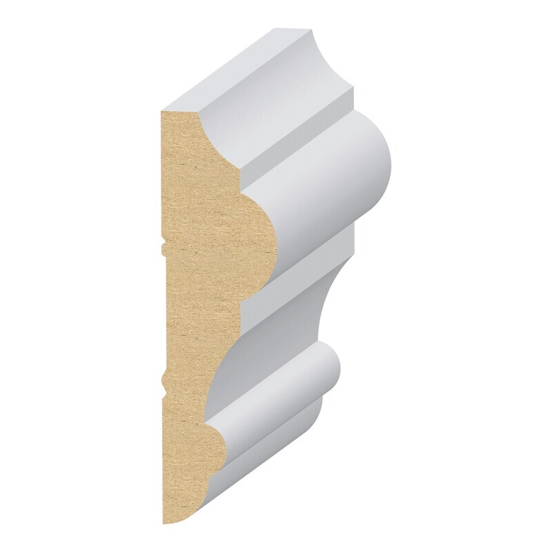 647MUL - Malibu Chair Rail (1"x3-1⁄2") MDF Ultralight
