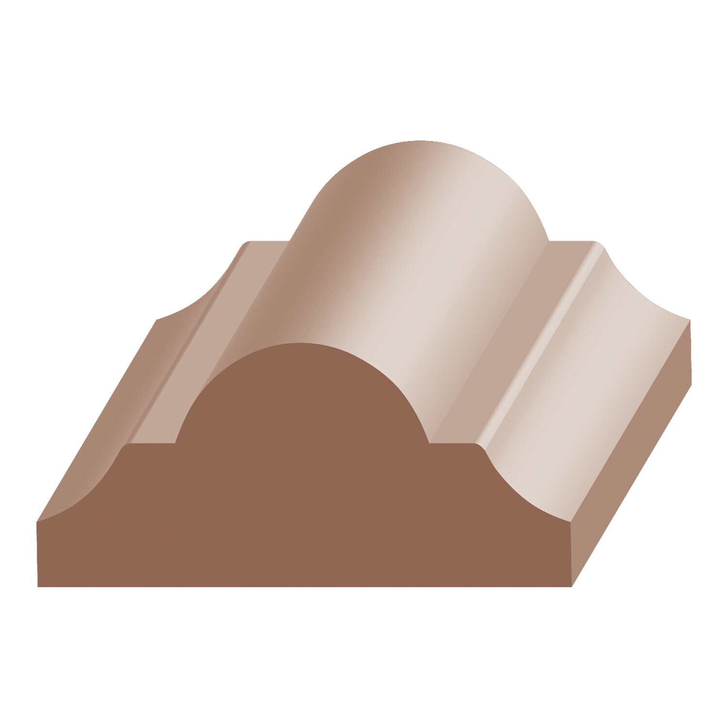 660P - Flat Astragal/Panel Mould (3⁄4"x1-5⁄8") Poplar