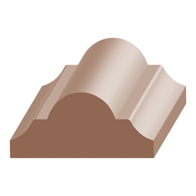 660P - Flat Astragal/Panel Mould (3⁄4"x1-5⁄8") Poplar