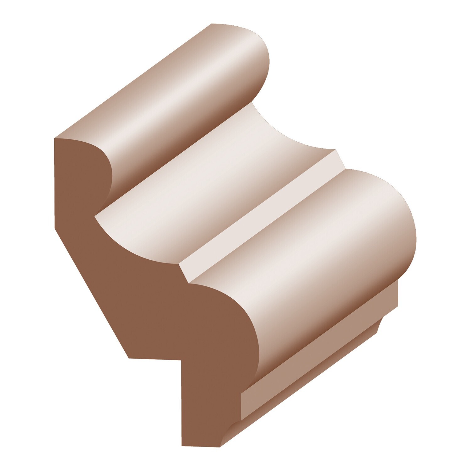 621MP - Panel Cap with 3/4" Rab't (3⁄4"x2") Maple