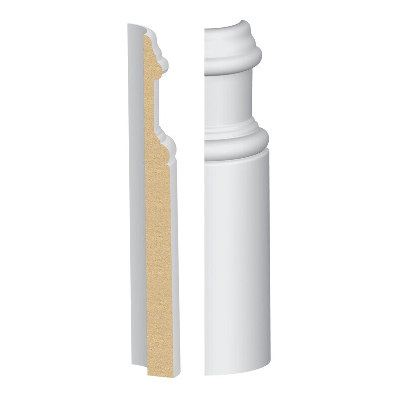 345MULW - Santa Clara/Crescent Base Round Corner to match 345MUL (5⁄8"x7-1⁄4") MDF Ultralight