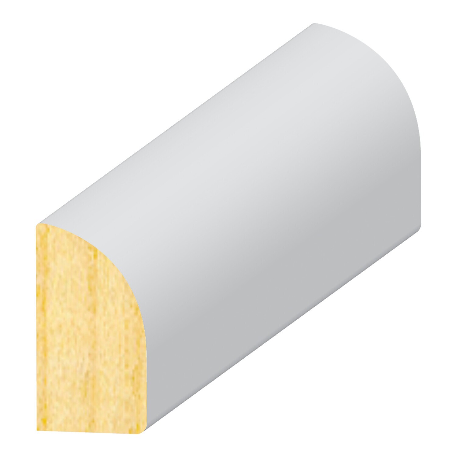 PR300AFJ - Base Shoe (3⁄8"x3⁄4") Pine Primed FJ