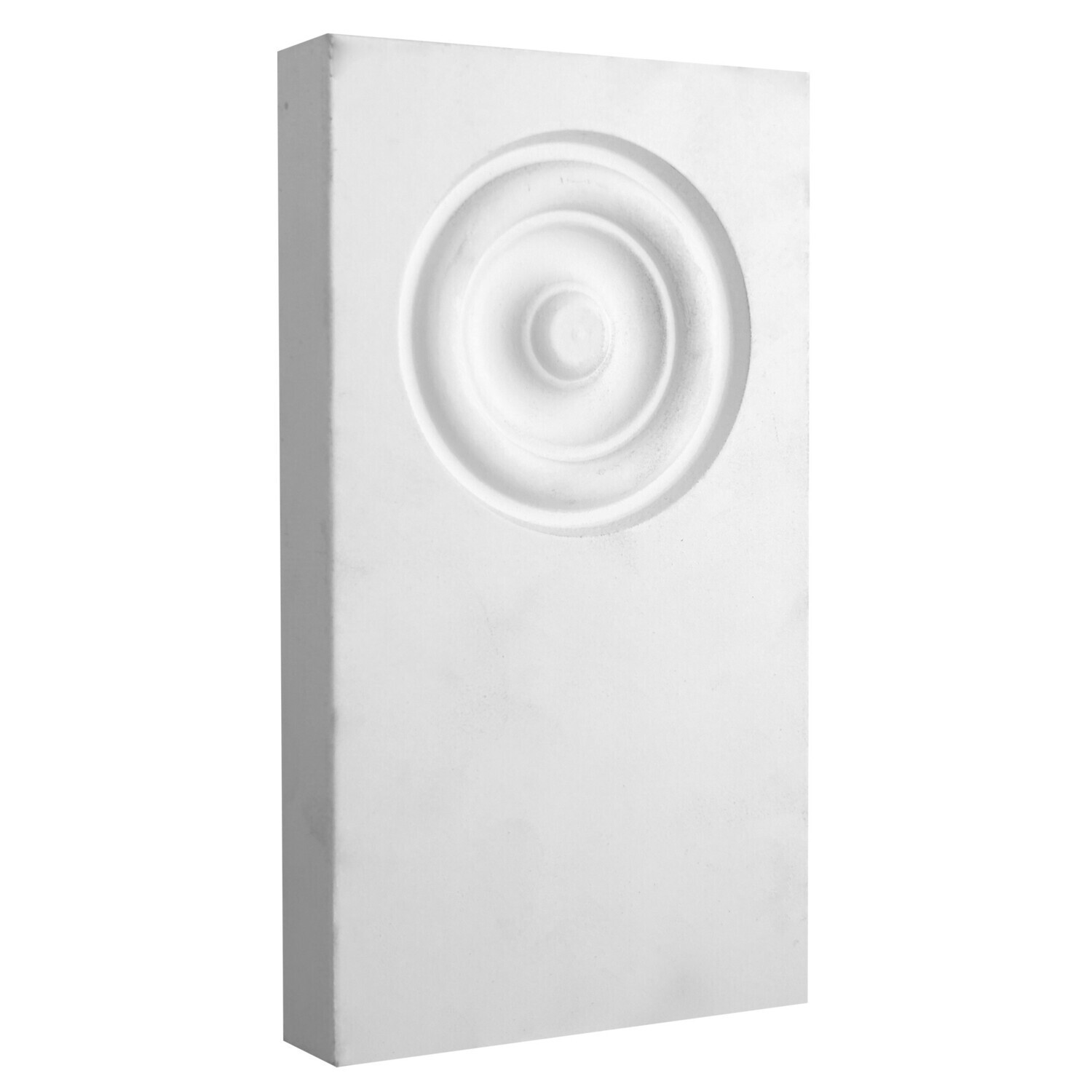 44BBMDF - Rosette Base Block without Edge Detail (1"x5-1⁄2") MDF