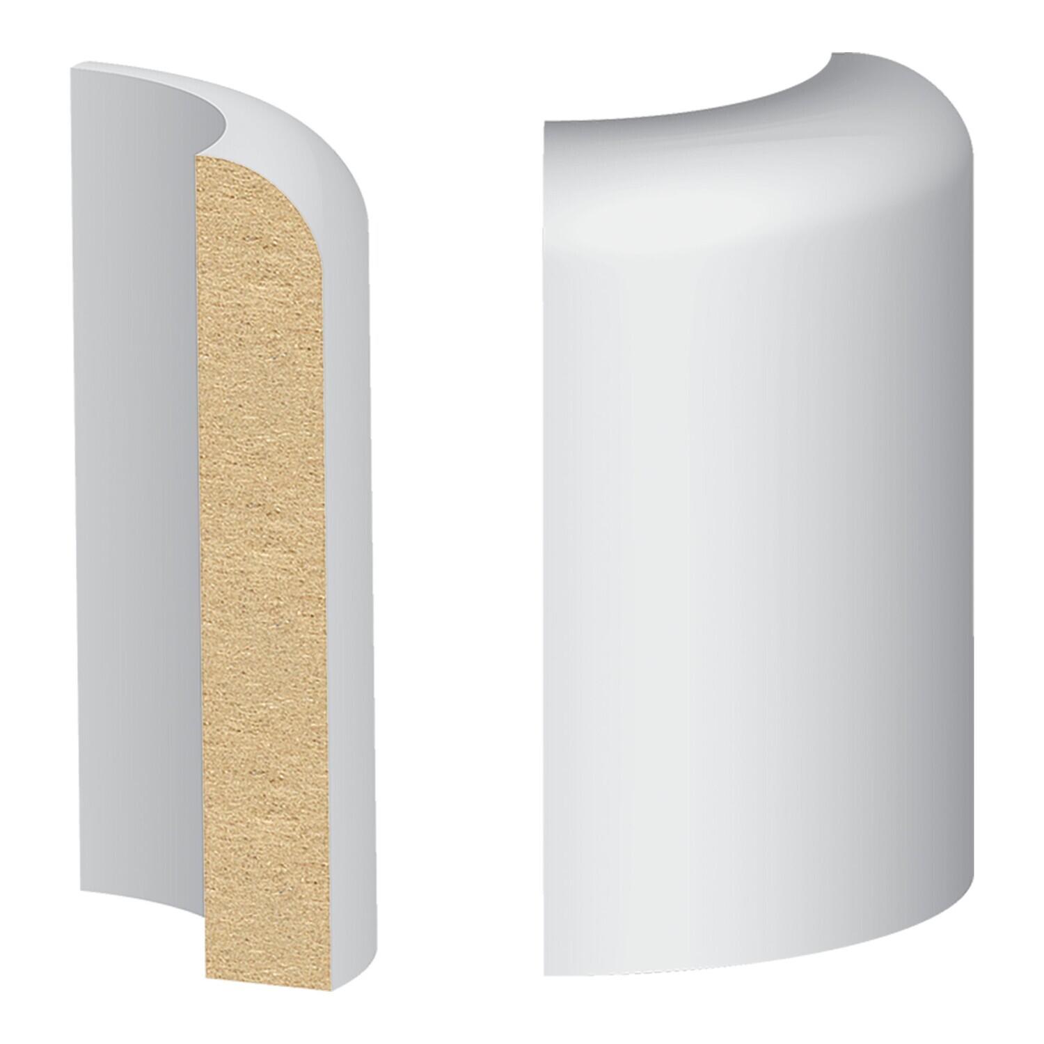 304MULW - Streamline Base Round Corner (3⁄8"x2-1⁄4") MDF Ultralight