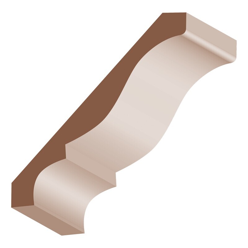 414P - Colonial Crown (3⁄4"x5-1⁄4") Poplar