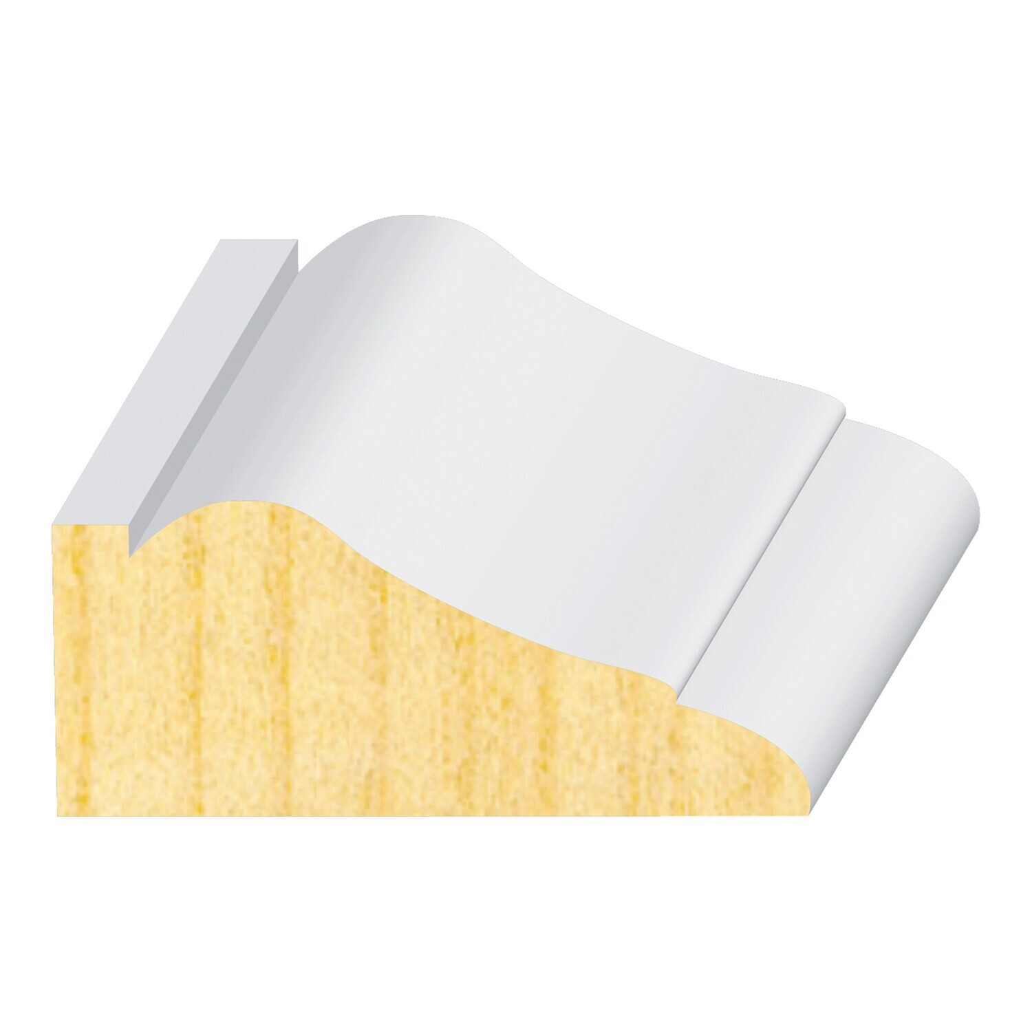 PR605FJ - Panel Mould (11⁄16"x1-5⁄8") Pine Primed FJ