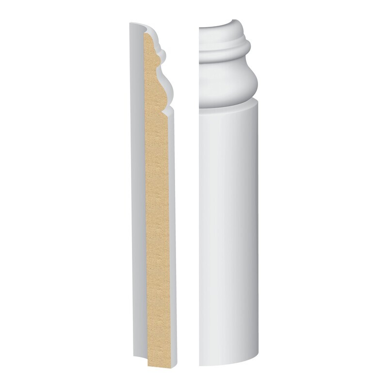 331MULW - Victorian/Newport Base Round Corner (9⁄16"x8") MDF Ultralight