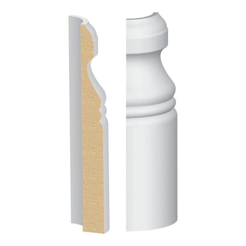 385MULW - Carolina/Palisade Base Round Corner (5⁄8"x6") MDF Ultralight