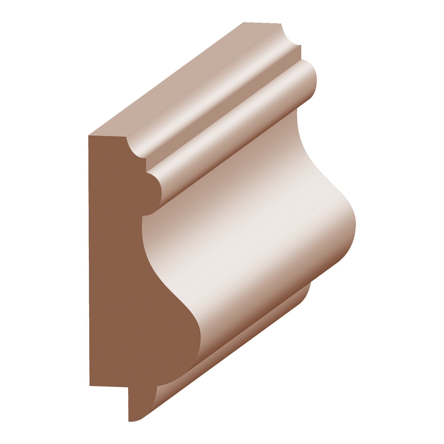 616P - Panel Cap with 1/4" Rab't (11⁄16"x1-3⁄4") Poplar