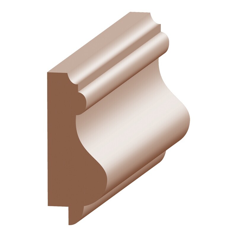 616P - Panel Cap with 1/4" Rab't (11⁄16"x1-3⁄4") Poplar