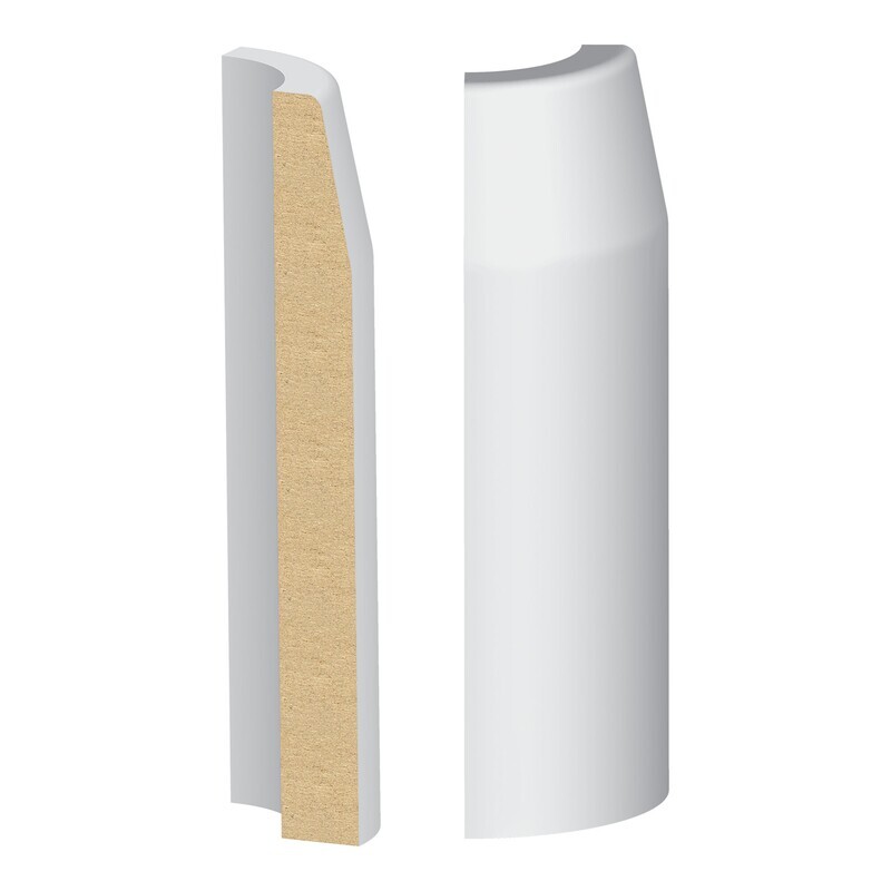 390MULW - Intrada Base Round Corner (9⁄16"x5") MDF Ultralight