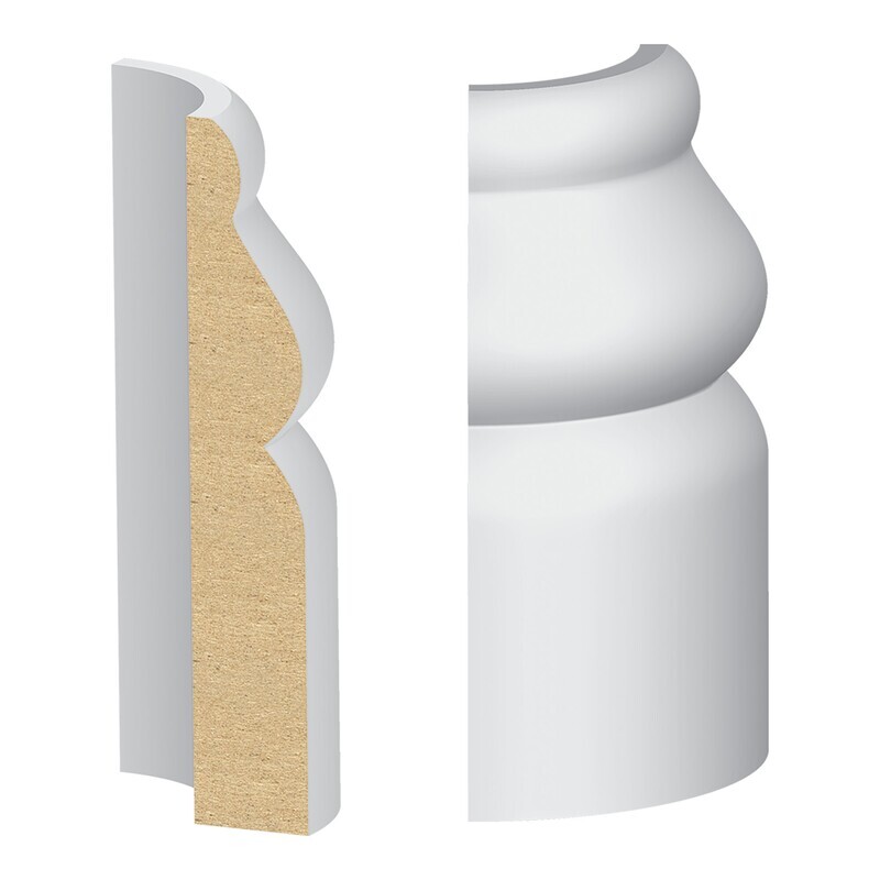 351MULW - Sierra Base Round Corner (9⁄16"x3-1⁄4") MDF Ultralight