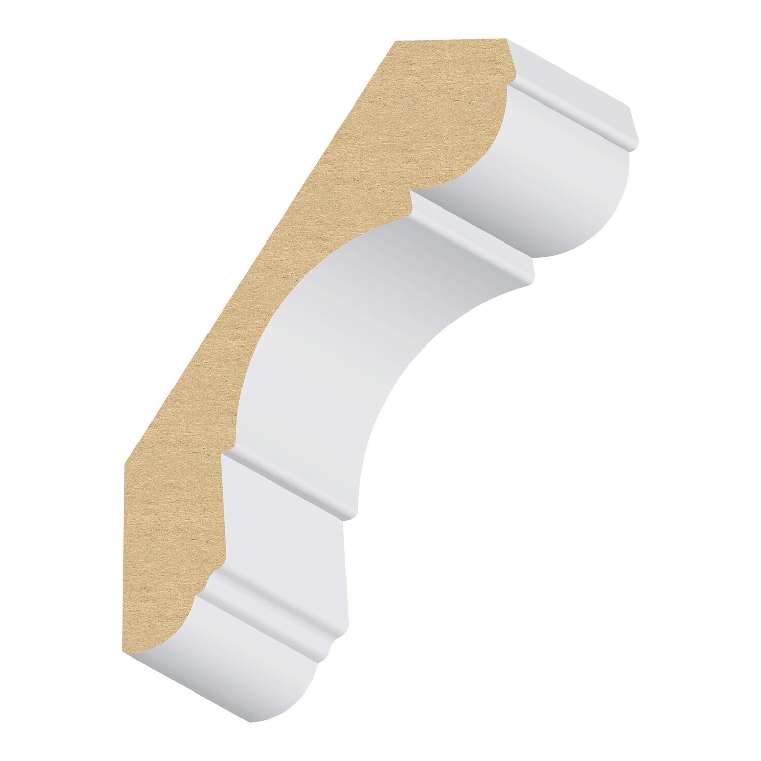 453MUL - Nantucket/La Costa Crown (1-1⁄8"x6") MDF Ultralight