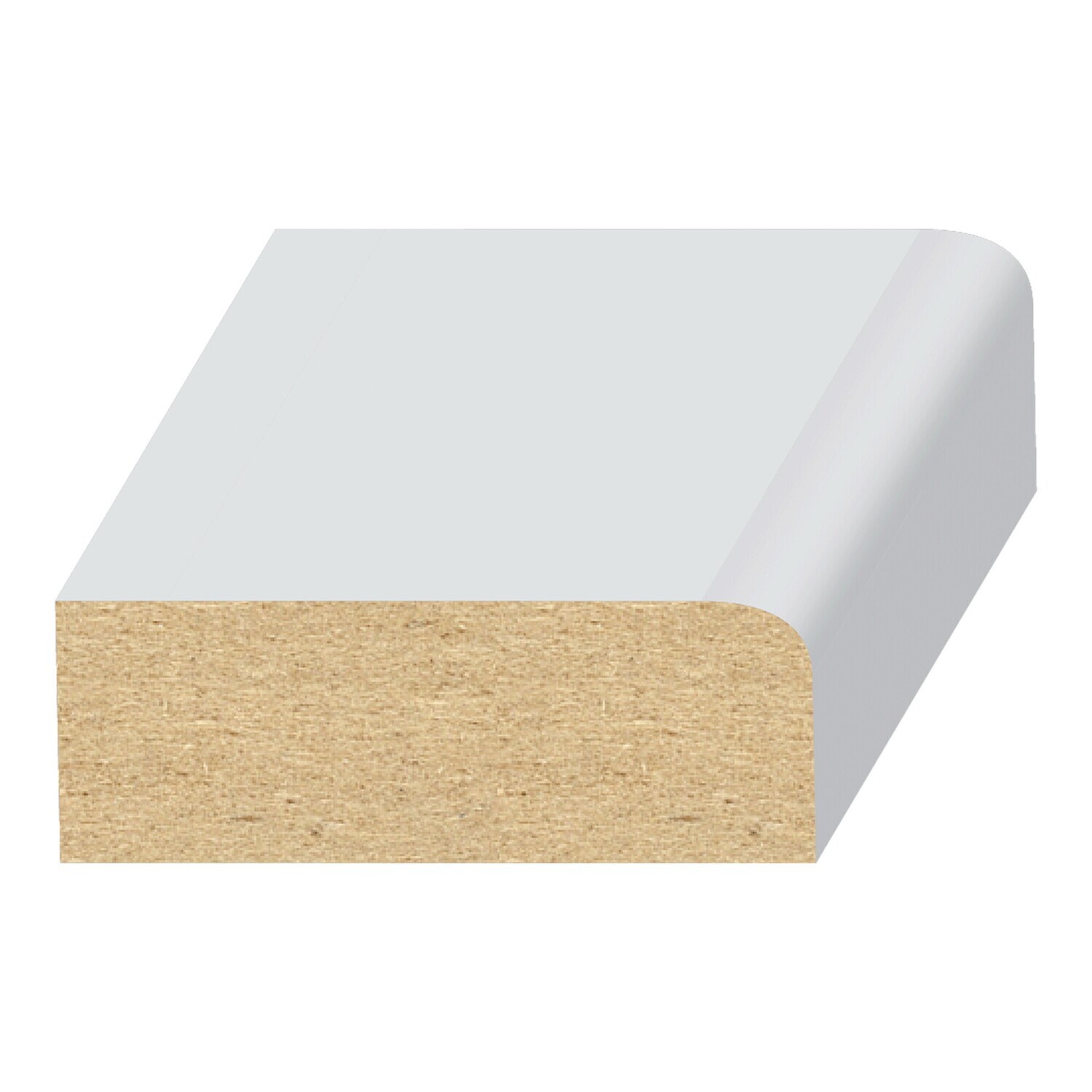 201MUL - 1 Round Edge Stop (7⁄16"x1-1⁄4") MDF Ultralight
