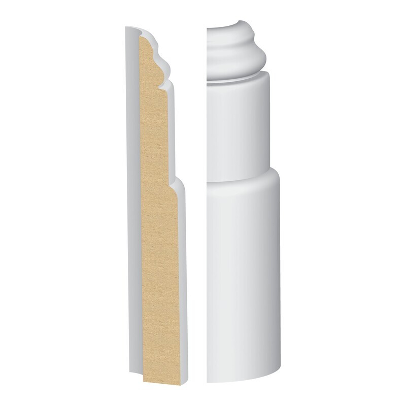 381MULW - Camden Base Round Corner (1"x8-1⁄2") MDF Ultralight