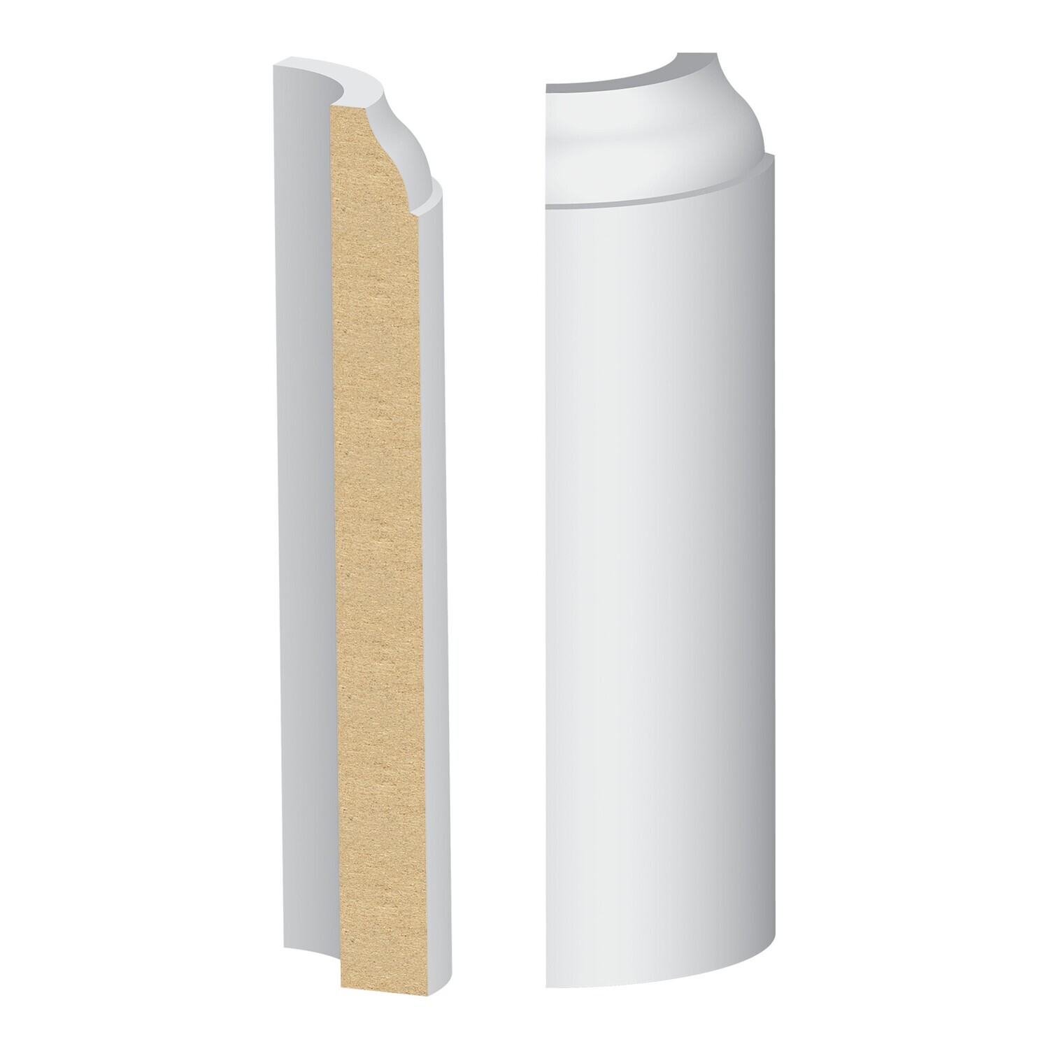 314MUL-5W - Coronado/#618 Base Radius Corner to match 314MUL-5 (9⁄16"x5-1⁄4") MDF Ultralight
