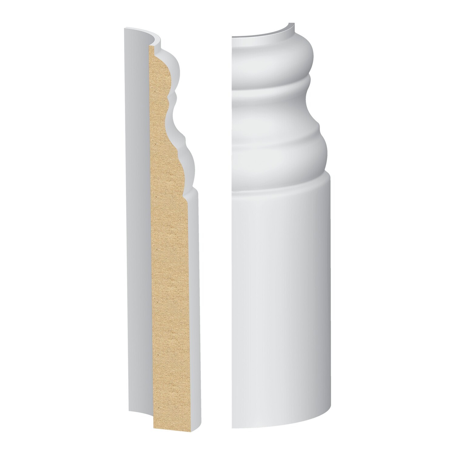 327MUL-5W - Del Mar/New Hampshire Base Round Corner (9⁄16"x5-1⁄4") MDF Ultralight