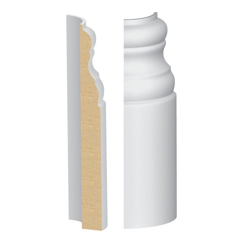 327MUL-5W - Del Mar/New Hampshire Base Round Corner (9⁄16"x5-1⁄4") MDF Ultralight