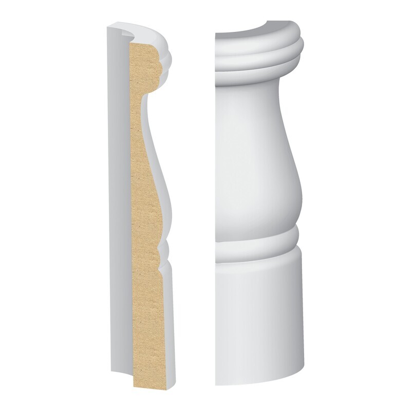 318BMULW - B Cape Cod Base Round Corner (9⁄16"x5-1⁄4") MDF Ultralight