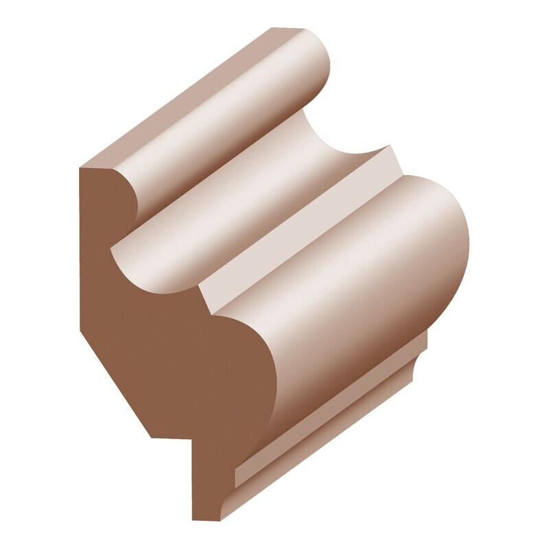 620P - Panel Cap with 1/2" Rab't (3⁄4"x1-3⁄4") Poplar