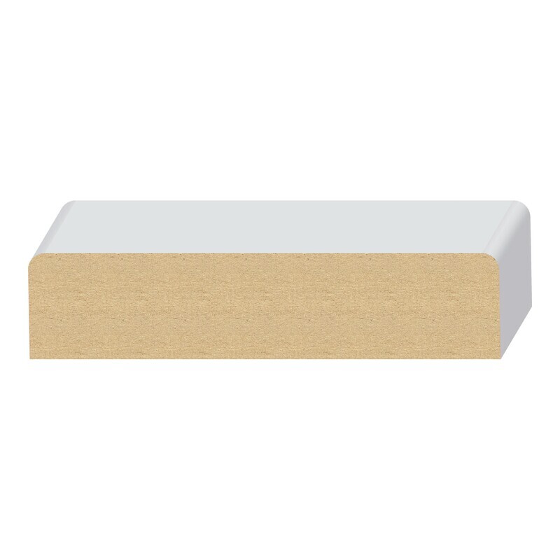 1102LDF - 2 Eased Edge Wall Cap (1-1⁄4"x5-1⁄2") MDF Light Density