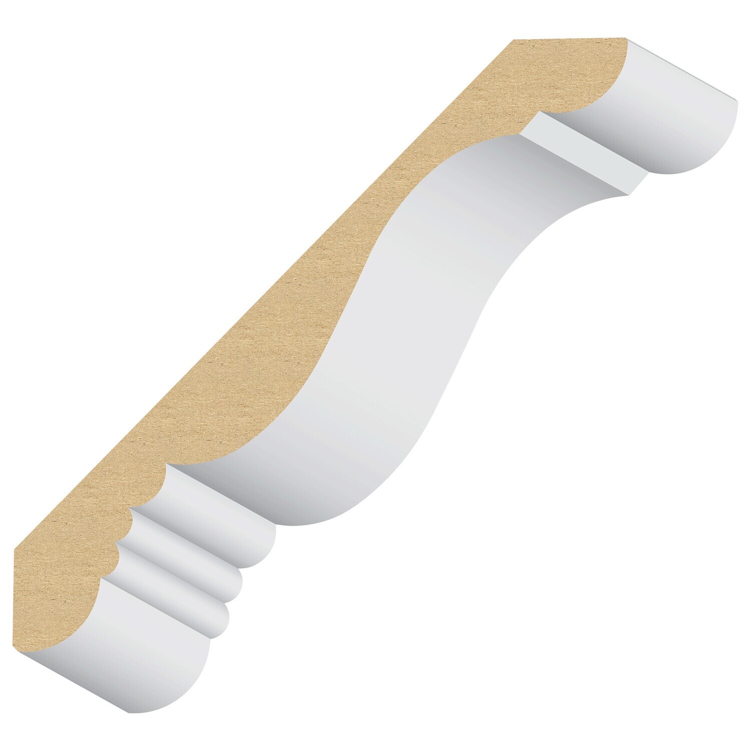 410MUL-8 - Large Charleston Crown (1"x8") MDF Ultralight