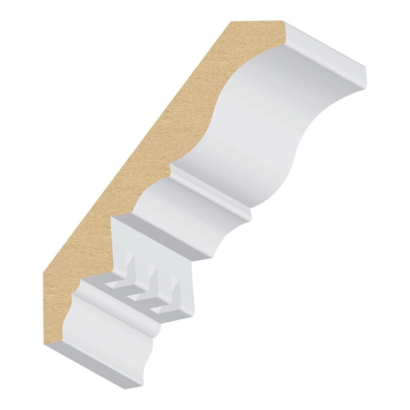 455LDF - Dentil Crown (11⁄16"x5-1⁄16") MDF Light Density