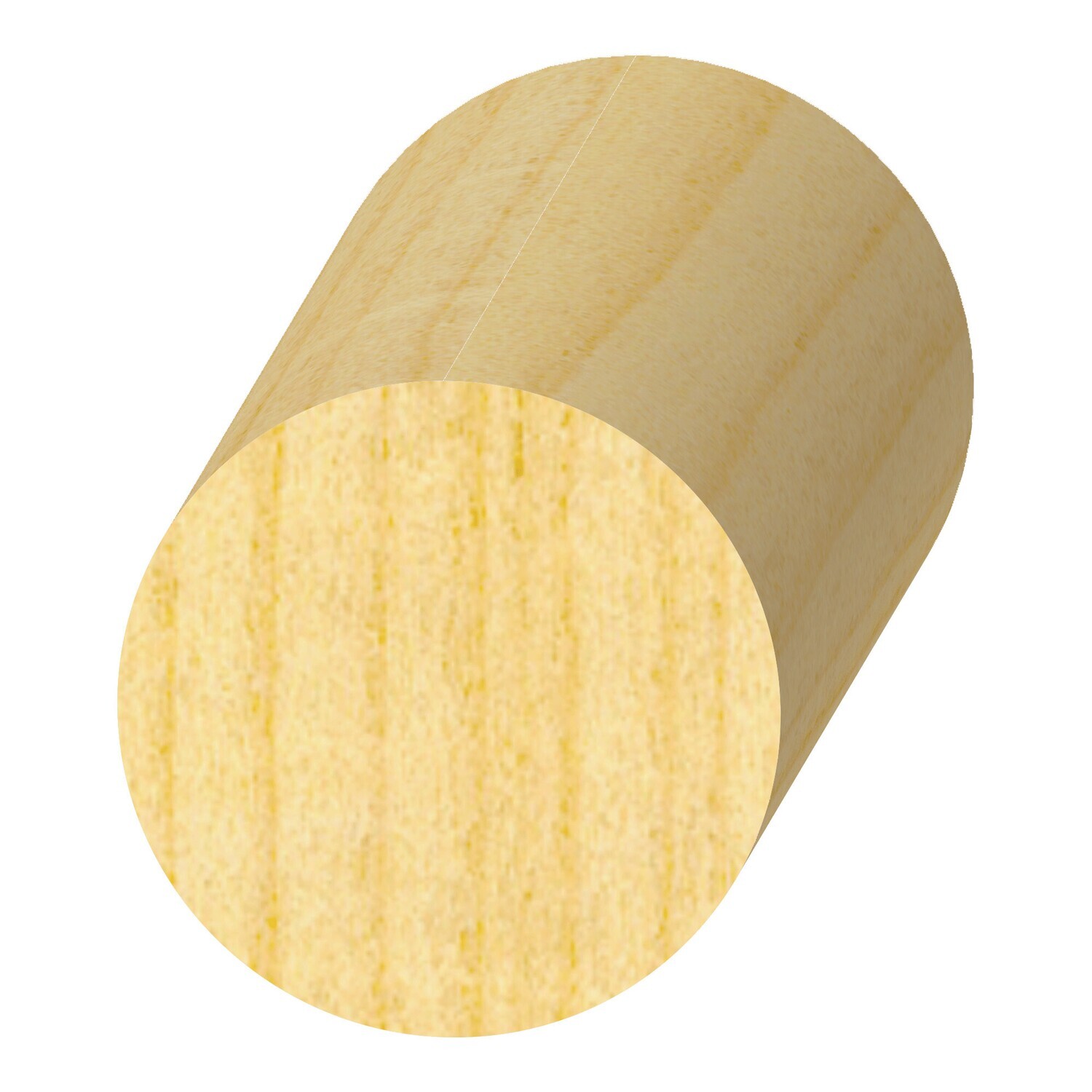 803SP - Full Round (Yellow Pine) (1-3⁄8"x1-3⁄8") Pine Solid