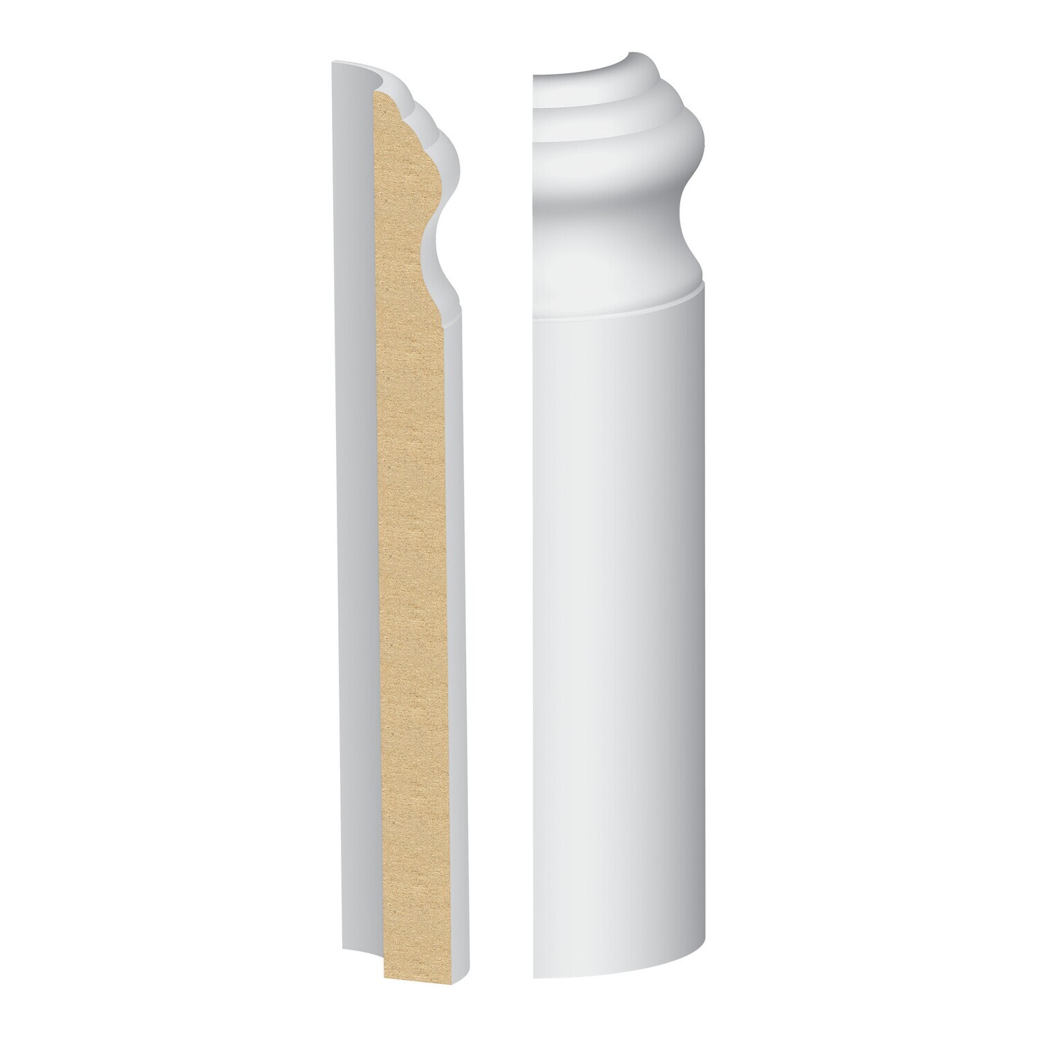 333MULW - Mission Bay Base Round Corner (9⁄16"x7-1⁄4") MDF Ultralight