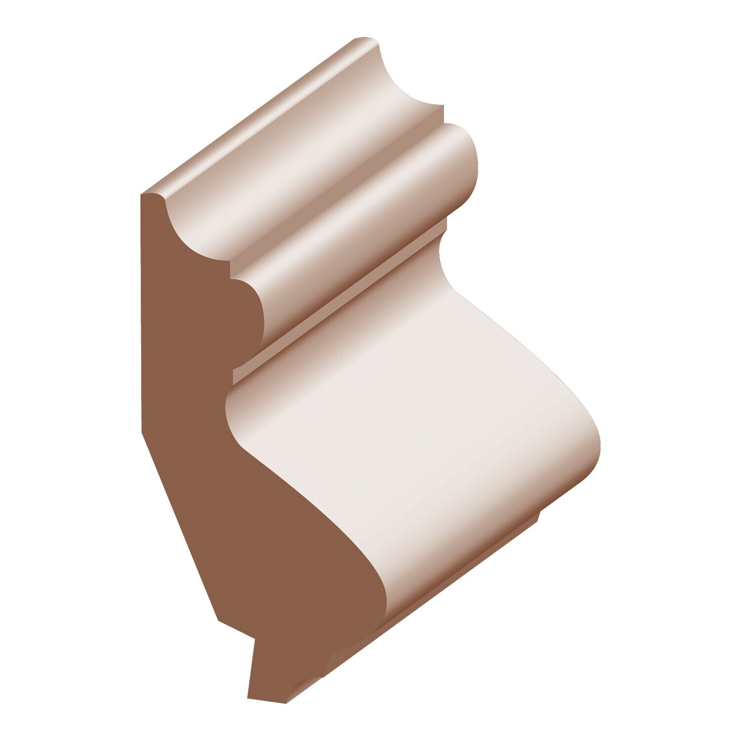 619P - Panel Cap with 9/16" Rab't (11⁄16"x2-3⁄8") Poplar