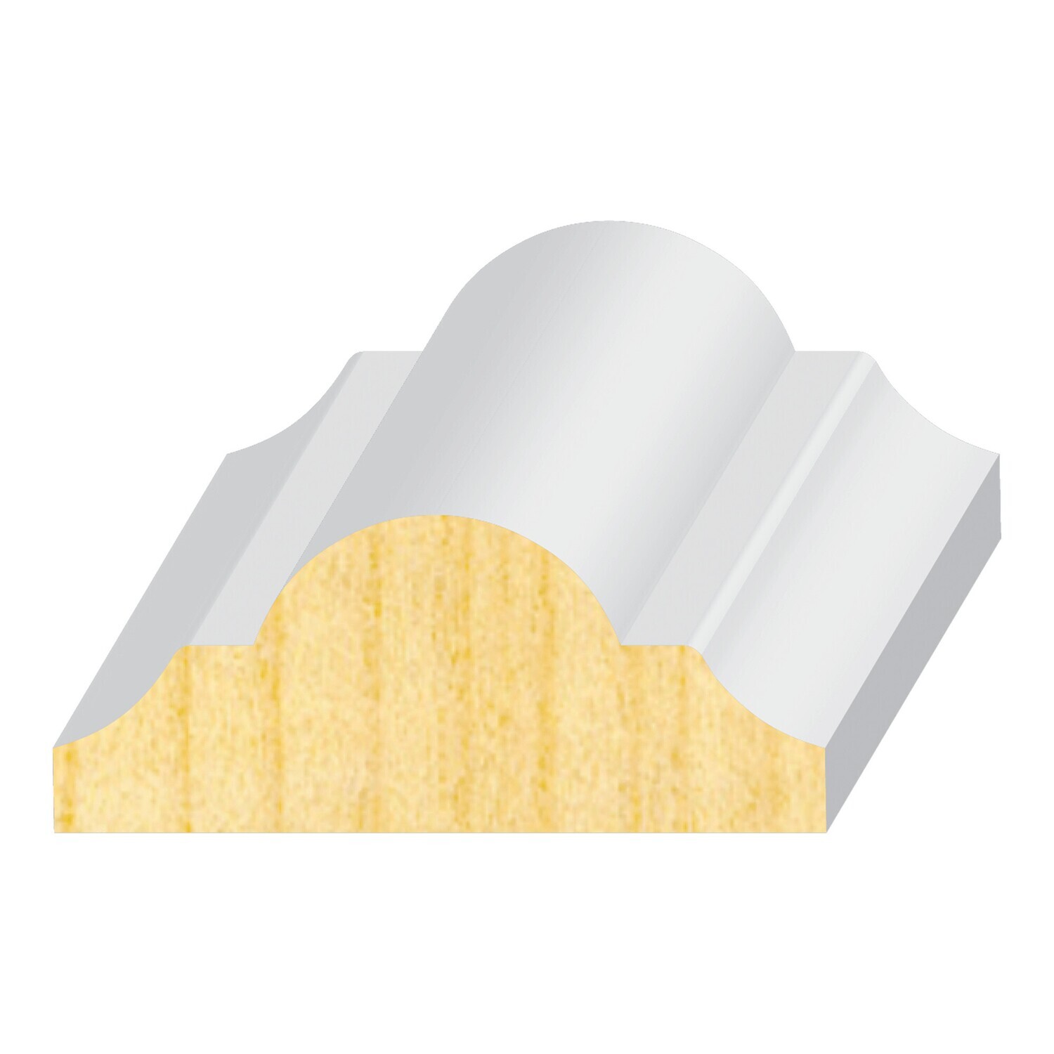 PR660FJ - Flat Astragal/Panel Mould (11⁄16"x1-5⁄8") Pine Primed FJ