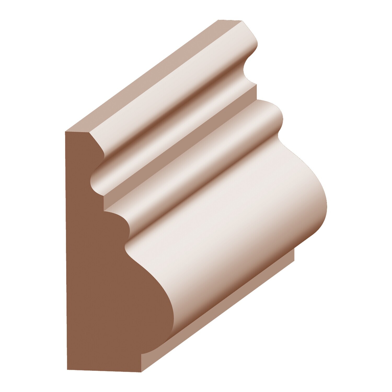 628MP - Decorative Base Cap (11⁄16"x1-1⁄2") Maple
