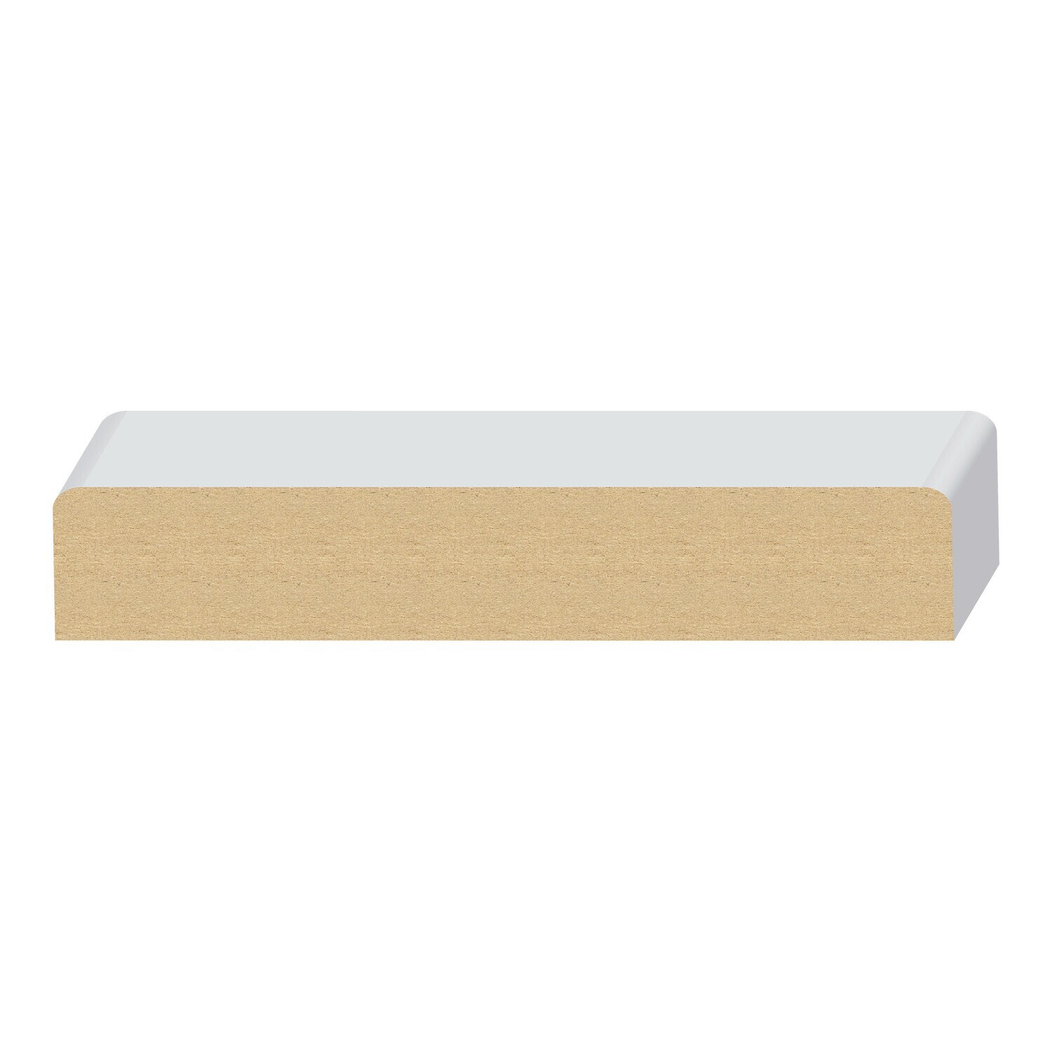 1104LDF - 2 Eased Edge Wall Cap (1-1⁄4"x7-1⁄4") MDF Light Density