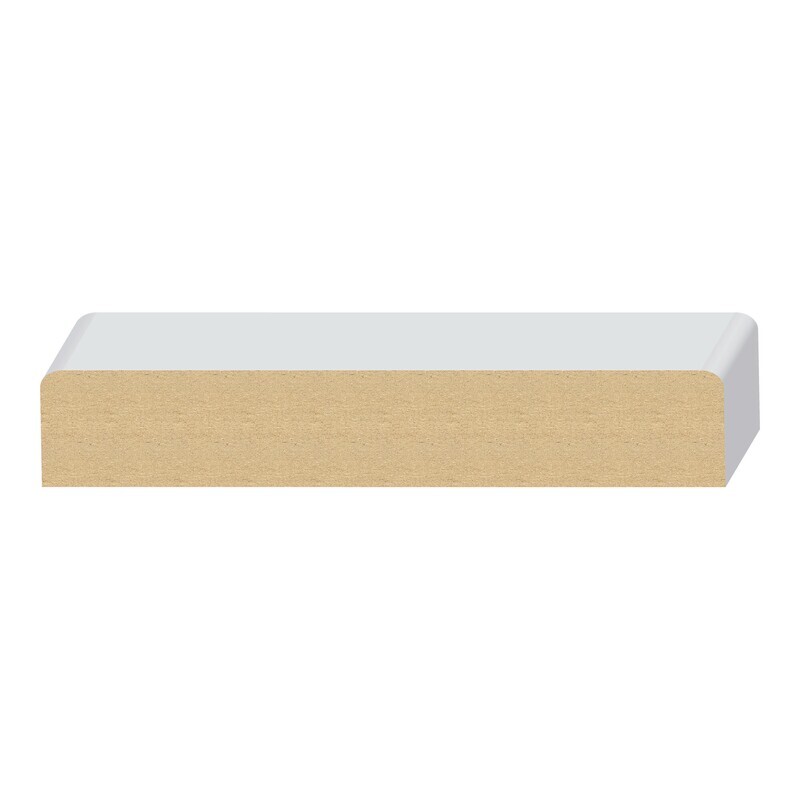 1104LDF - 2 Eased Edge Wall Cap (1-1⁄4"x7-1⁄4") MDF Light Density