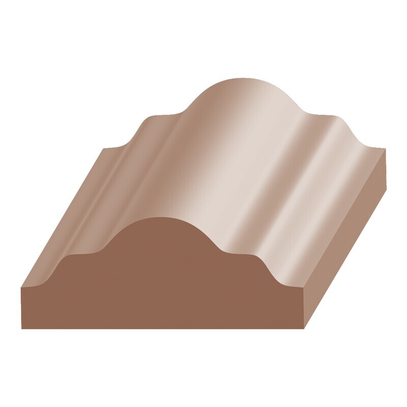 629P - Panel Mould (1⁄2"x1-1⁄4") Poplar
